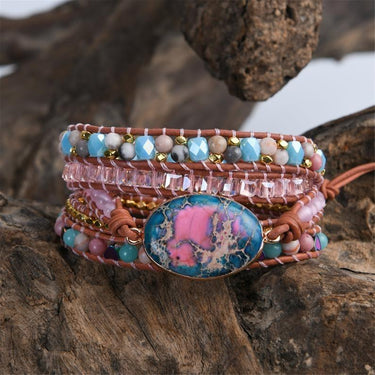 Floral Emperor Jasper Stone Bracelet-Your Soul Place